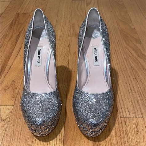 miu miu sparkle heels|Women's pumps shoes .